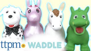 Waddle Bouncy Dog Horse Unicorn and Dragon from Waddle [upl. by Anailil756]