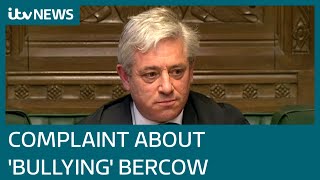 Formal bullying complaint made against John Bercow by former top official  ITV News [upl. by Carrillo]