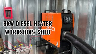 8KW Diesel Heater  New Setup Test [upl. by Fari]