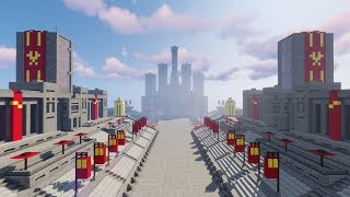 Minecraft The Hunger Games  The Avenue of the Tributes Capitol Timelapse [upl. by Hadihahs]