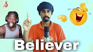 Believer  Sri Lankan Version  Sandaru Sathsara REACTION [upl. by Brenna756]