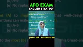 Effective English Strategy for AFO Exam  AFOExam EnglishPreparation BankingStrategy Shorts ssa [upl. by Noremmac417]