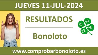 Resultado del sorteo Bonoloto del jueves 11 de julio de 2024 [upl. by Niven]