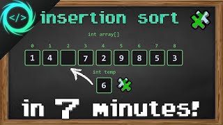 Learn Insertion Sort in 7 minutes 🧩 [upl. by Foy84]