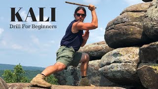 Easiest Single Stick Basics for KALI BEGINNERS  Escrima Stick Fighting [upl. by Waiter169]