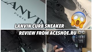 Review Triple Black Lanvin Curb Sneakers [upl. by Arac]