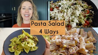 PASTA SALAD 3 WAYS  EASY PASTA SALADS WITH DRESSING  Kerry Whelpdale [upl. by Yendor]