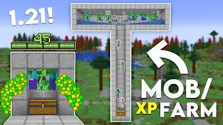 Easy MOB XP Farm Tutorial in Minecraft Bedrock 121 Without Mob Spawner [upl. by Palla951]