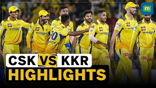 IPL 2024 Match 22 Highlights  CSK beat KKR by seven wickets [upl. by Ramled]