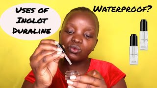 HOW TO USE INGLOT DURALINE  10 TIPS  WATERPROOF MAKEUP TUTORIAL [upl. by Penny]