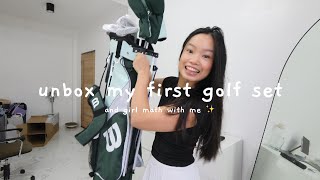 buying my first beginner golf club set pinch me [upl. by Nele]