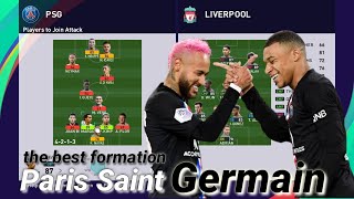 PES 2021 The Best formation Paris saint Germain New😀🤭👍👍 [upl. by Guod]