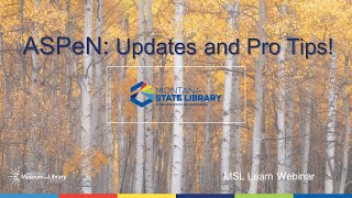 ASPeN Updates and ProTips [upl. by Inessa]