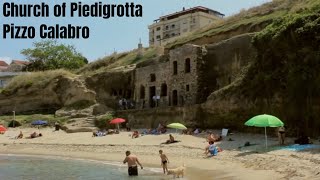 Visiting the church of Piedigrotta a Pizzo Calabro  Discover italy [upl. by Vullo331]