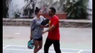 Aamir Khan and Fatima Sana Shaikh playing pickleball together in Mumbai [upl. by Clarise130]