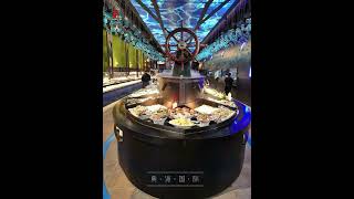 海洋风格自助餐厅设计定制自助餐台 buffet buffettable 美食 chinesebuffet [upl. by Elocin378]