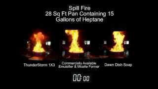 UL162 Vs UL711 Foam Comparison Test 28 ft spill fire [upl. by Isyed958]