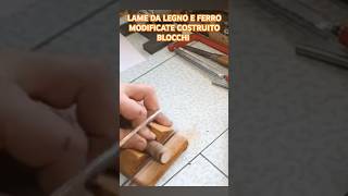 Seghetto legno e ferro modificati e costruito supporti per bloccarli al taglio [upl. by Geerts]