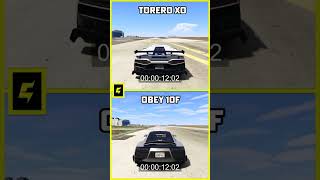 GTA ONLINE  TORERO XO vs OBEY 10F [upl. by Attlee]