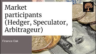 FinanceOak  Market Participants Hedgers Speculators Arbitrageurs [upl. by Sualk]