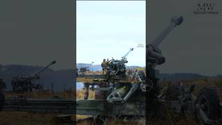 Italian artillery fires FH70 at NATO Dynamic Front 25 exercise [upl. by Eversole101]