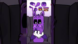 Random Purple Food ASMR Mukbang in battery huggywuggy rainbowfriends animationanimation [upl. by England732]