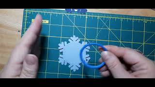 Snowflake shaker tag tutorial using Crafters Companion Christmas Shaker Tags die set [upl. by Enninaej]