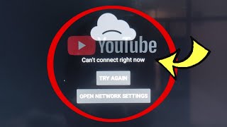 How to fix cant connect right now problem in all Android tvyouTube not working [upl. by Anillehs]