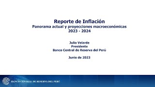 Presentación del Reporte de Inflación Junio 2023 [upl. by Chaiken573]