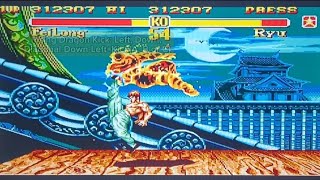 Fei Longs Rising Dragon Kick Special Move  Super Street Fighter 2 Sega Genesis [upl. by Kylander]