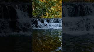 Waterfall at Gleniff Barytes Mill Site  djimini3pro 4k view  Co Sligo Ireland [upl. by Lonny]