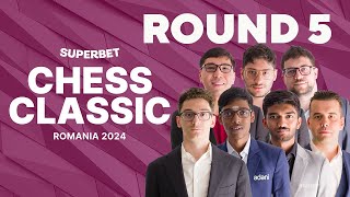 Superbet Chess Classic 2024 Round 5  GrandChessTour [upl. by Kerri929]