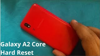 samsung galaxy A2 core hard reset factory [upl. by Annahsohs482]