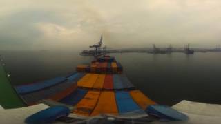 Ambarli MARPORT Istanbul Container Terminal Ship Departure [upl. by Llehsor]