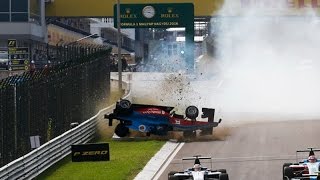 GP3 Series 2016 All Crashes Compilation [upl. by Cassady]