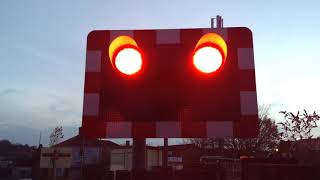 Cradley Heath Station Level Crossing WMidlands 24112018 [upl. by Ibib]