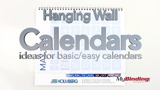 Hanging Wall Calendars  Ideas for Basic Calendars [upl. by Mikaela985]