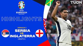 HIGHLIGHTS  Serbia vs Inglaterra  UEFA EURO 2024  J1  TUDN [upl. by Ettevi]