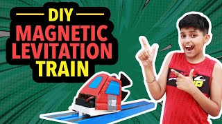 How to make Magnetic Levitation Train At Home  DIY Magnetic Levitation Train  Sparsh Hacks [upl. by Ayian268]