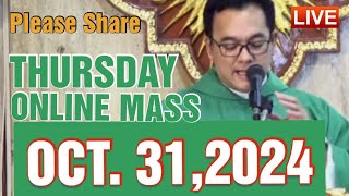 QUIAPO CHURCH LIVE MASS TODAY REV FR DOUGLAS BADONG OCTOBER 312024 [upl. by Elum]