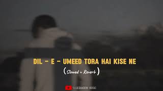 Dil E Umeed Tora Hai Kise Ne   Slowed amp Reverb   Nusrat Fateh Ali Khan  Licshadow Music [upl. by Inalan]