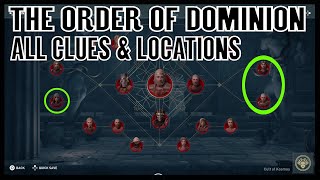 Assassins Creed Odyssey Ancients in the Order of Dominion  All Clues amp Locations [upl. by Nelaf]