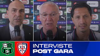 🎙 POST GARA  Giulini Ranieri e Lapadula dopo SassuoloCagliari  SERIE A TIM [upl. by Rockel]