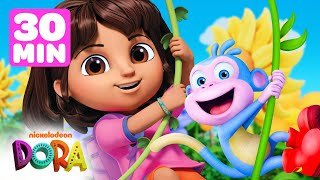 30 MINUTES of ActionPacked Adventures with Dora  Dora amp Friends [upl. by Htaek]