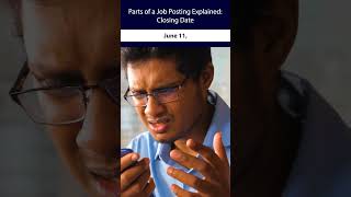 Parts of a Job Posting Explained Closing Date [upl. by Eniawed]