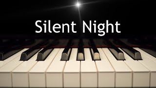 Silent Night  Christmas piano instrumental with lyrics [upl. by Nagiam]