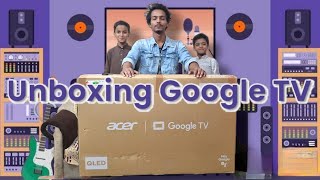 Acer 43 inches V Series 4K QLED unboxing telugu  Best tv under 30K Great Indian Festival Sale [upl. by Nerradal]