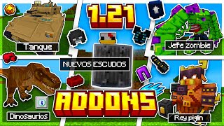 😎TOP 20 MEJORES ADDONS MODS SURVIVAL Para MINECRAFT PEBEDROCK 121  BEST ADDONS 121 [upl. by Portwine]