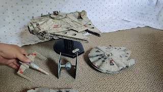 Some of my STAR WARS Micro Galaxy Squadron Millenium Falcon X Wing Tai Fighter [upl. by Mano]