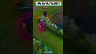 Lore Accurate Graves 😋 LeagueofLegends leagueoflegendsmemes leagueofmemes leagueoflegendsplays [upl. by Ahsilak]